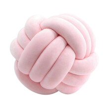 (Light Pink) Coussin Nœud Boule Épais, Confortable pour Salon et Canapé