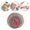 (A) 5 Strands Rainbow Handmade Soft Knitting Yarn for Office Sofa 3