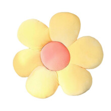 (Yellow, 50CM) Coussin Marguerite Canapé, Pétales Tournesol 26s