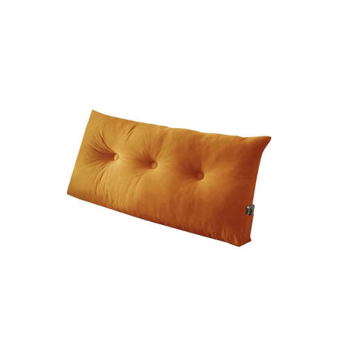 (Orange) Triangular Support Pillow, Reinforced Ribbed, Adjustable for Shoulder & Lumbar Care, Deep Blue