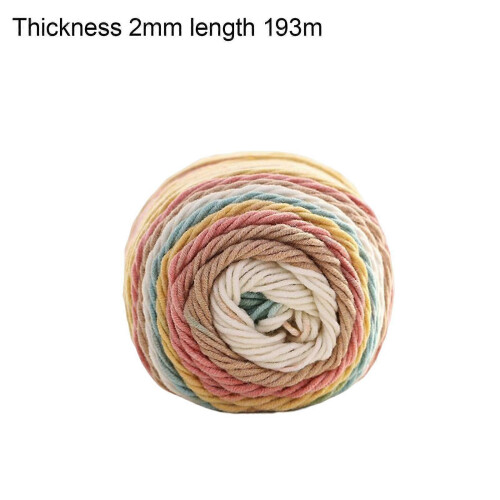 (B) 5 Strands Rainbow Handmade Soft Knitting Yarn for Office Sofa 2