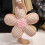 (Pink yellow) Cuscino Pavimento Floreale, Cotone Antiscivolo, Marrone Giallo 5