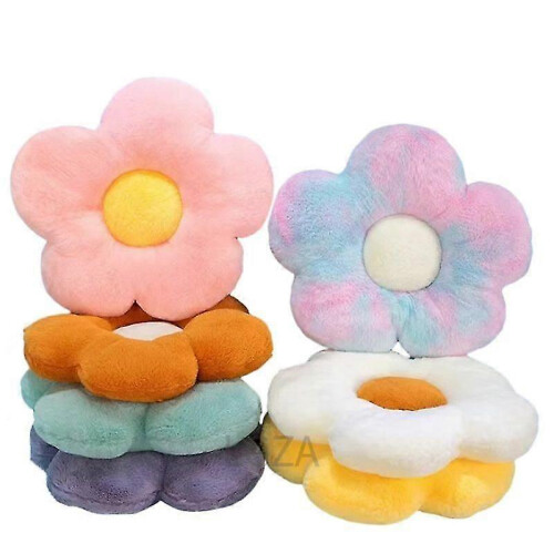 (yellow) Cuscino Fiore a 6 Petali 35cm, Cuscino Girasole Bambini per Camera e Mare 1