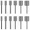 Rotary Diamond Burr Bits 12Pcs for Dremel Engraving Stone Rock Ceramic 1