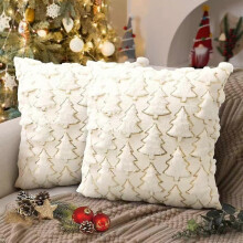 (1, 60cm) Taie Coussin Dos Arbre de Noël, sans Garniture, pour Canapé