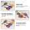 Plastic Cat Litter Scoop Set for Pets 4Pcs Assorted Colors 4