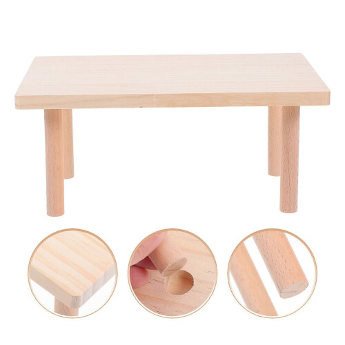 Wooden Hamster Second Floor Platform with Toy and Plaything for Pet Cage 2