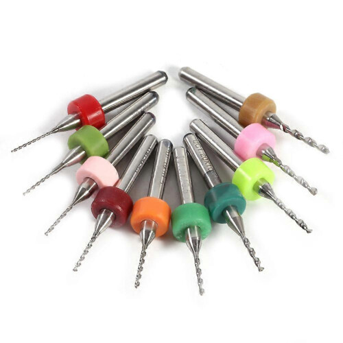 10pcs 0.6-1.5mm Carbide Micro Drill Bits Kit CNC PCB Tool Set 2