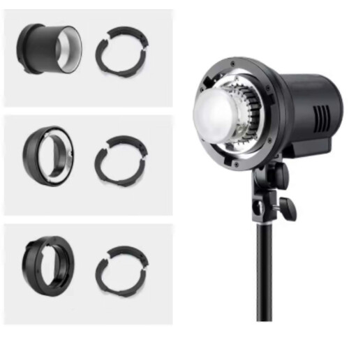 AD-AB Chuck Adapter Precision Machined for AD300PRO AD400PRO Flash Head Mount Improves Safety Stability 1