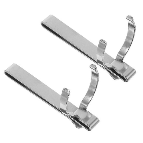 Durable Metal Flashlight Holder Belt Clip 2Pcs for Secure Waist Fixing 1