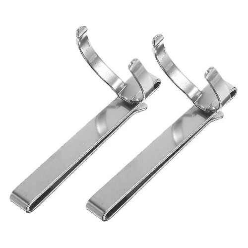 Durable Metal Flashlight Holder Belt Clip 2Pcs for Secure Waist Fixing 2