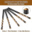 50pcs Drywall Router Drill Bits Pilot Point Cutting Bit Set Replacement Tools for Spiral Saw 4