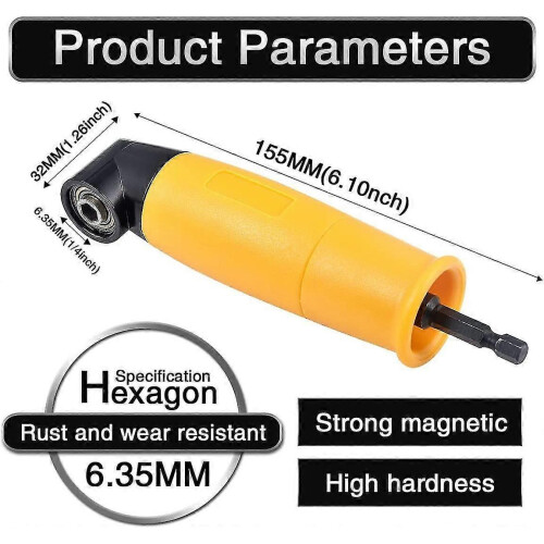 Right Angle Drill 105 Degree Electric Screwdriver Angle Extension Driver Tool 1