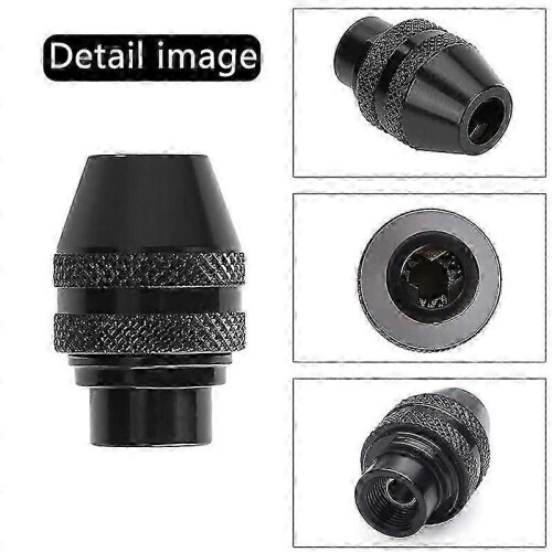 4 Pcs Quick Change Universal Mini Keyless Drill Chuck Multifunction for Dremel Grinder 2