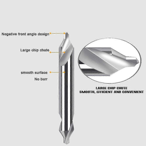 Handcraft Double Head HSS Center Drill Combined Countersink Bit 2