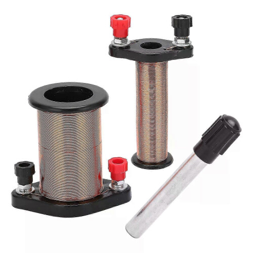 Portable Primary Coil Solenoid PVC Brass Electromagnetic Induction School Lab Teaching 1