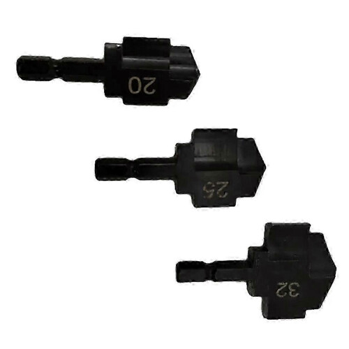 3Pc PPR Stepped Drill Bit Set 20 25 32mm for Water Pipe Plumbing Connection 2