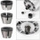3 Pack Engraver Chuck Adapter Set 6.35mm 8mm 6mm Rotary Tool Chucks 3