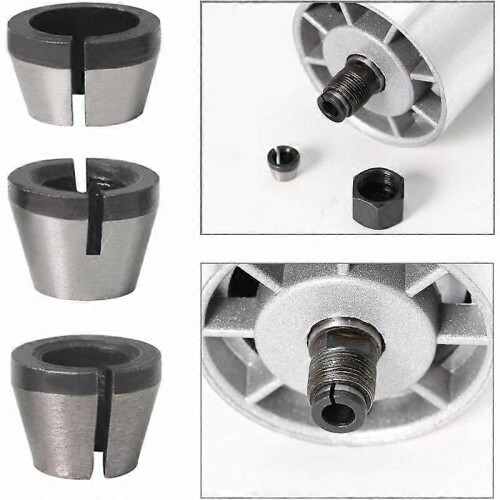 3 Pack Engraver Chuck Adapter Set 6.35mm 8mm 6mm Rotary Tool Chucks 2