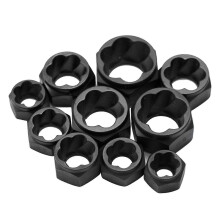 10PC Damaged Bolt Nut Screw Extractor Tool Kit Stripped Fastener Removal Set for Auto Repair