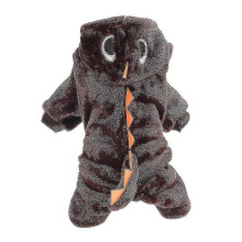 Cozy Dinosaur Hoodie for Small Dogs Winter Long Sleeve Pet Apparel