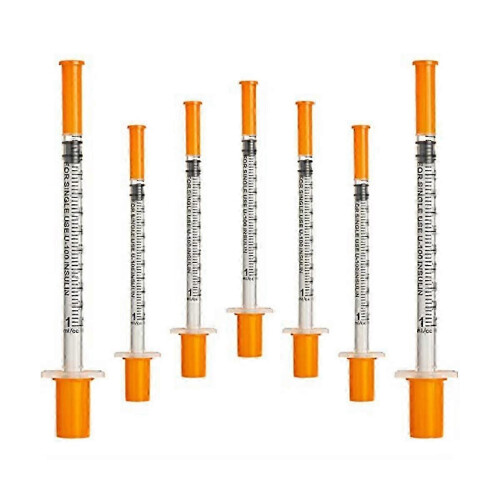 50Pcs 1ml Syringe with 30G 8mm Needle Individually Sealed