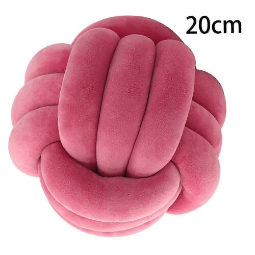 (Light Rose Red) Cuscino Nodo Palla Spesso, Comodo per Soggiorno e Divano 2