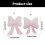 (Waist Support) Cuscino Schiena Auto con Fiocco, Peluche Morbido per Casa e Divano 3