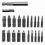 22PCS Stripped Screw Extractor Set Broken Bolt Remover Socket Adapter Kit 1