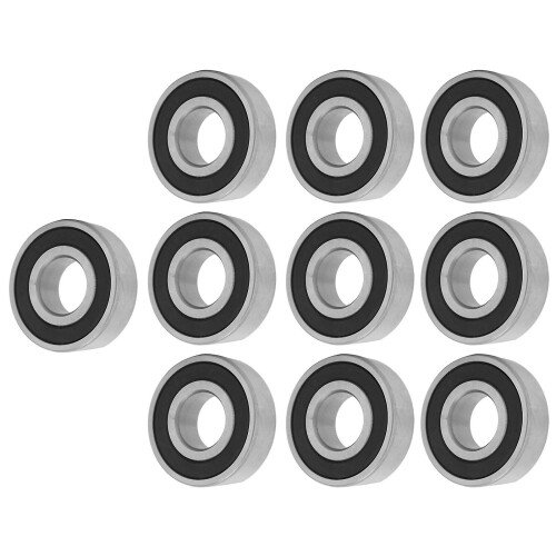 Uadme 10 st 6203RS spårkullager 17 mm stål 1