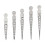5pc Precision Feeler Gauge Set Tapered Hole Inspection Triangular Wedge Measuring Ruler 4