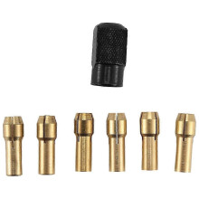 7-teiliges Dremel Messing-Spannzangenset M8x0,75 1,0 1,6 2,0 2,4 3,0 3,2 mm Edition 0301