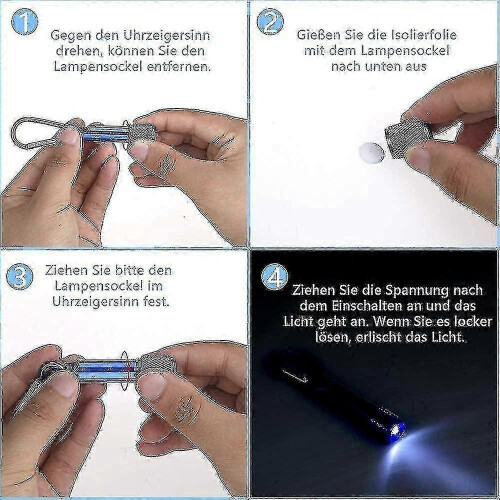14pc LED Mini Keychain Flashlight Set for Camping Cycling Outdoor 25-26 2