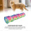 Rainbow Wave Cat Tunnel Straight Shape Fun Interactive Foldable Indoor Kitten Play Tube 4