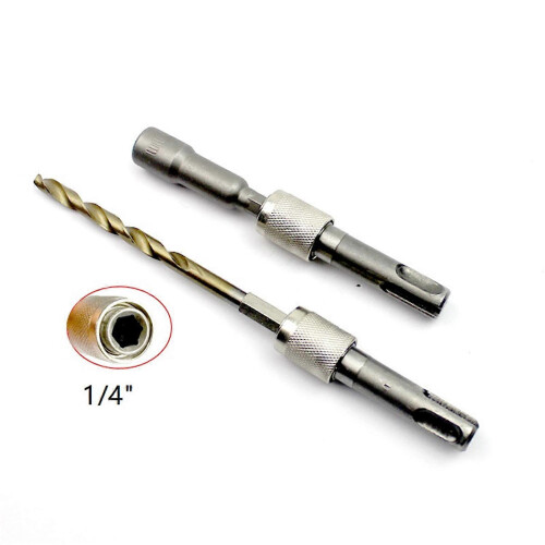 1/4 Hex Shank SDS Socket Adapter with Screwdriver Holder and Drill Bit Converter 2