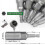Metric Nut Driver Set 12pc Quick Change Drill Bits 6-19mm Sockets 1/4 Hex Impact Bit Set 3
