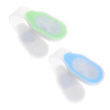 Hands-Free LED Magnetic Clip Lights 2 Pack for Night Nursing Safety Flashlights