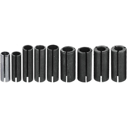 9PCS Router Bits Collet Chuck Converter Adapter Set Woodworking Engraving Tool