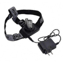 USB Rechargeable LED Headlamp with Laser Pointer for Outdoor Activities and Work Tasks