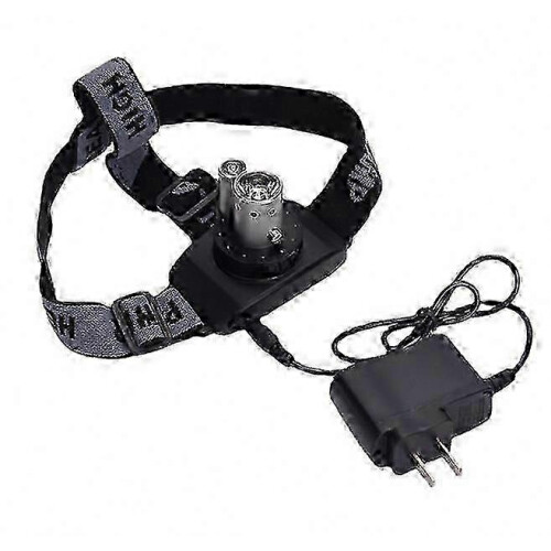 USB Rechargeable LED Headlamp with Laser Pointer for Outdoor Activities and Work Tasks