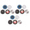 15Pcs 75mm Cutoff Wheels 10mm Arbor Angle Grinder Metal Flap Discs Sanding Tool 1