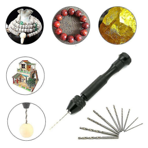 Precision Sharp HSS Micro Mini Twist Drill Bit Set Manual Craft Hole Maker Tool 1