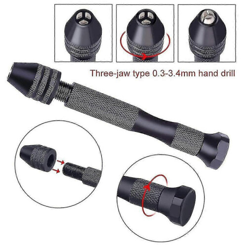 Precision Sharp HSS Micro Mini Twist Drill Bit Set Manual Craft Hole Maker Tool 2