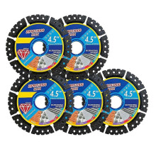 5PCS 4.5 Inch Angle Grinder Cut Off Wheels for Tile Steel PVC Marble Concrete