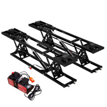 SwitZer 9000LBS Portable Electric Hydraulic Scissor Car Lift 230V Vehicle Hoist