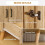 2-Door Modern Wardrobe with 2 Drawers & Rail 5