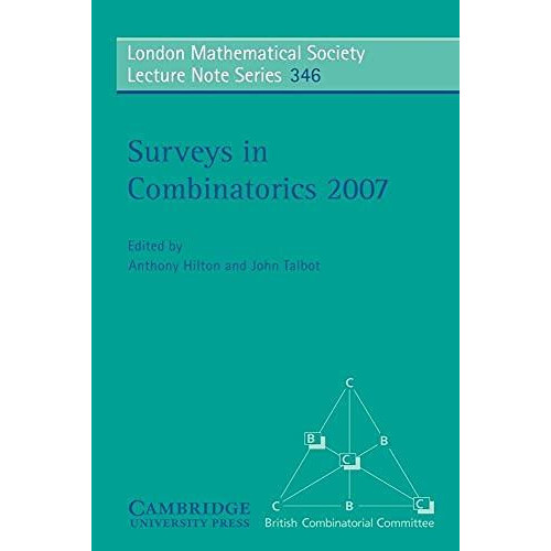 Surveys in Combinatorics 2007 Paperback Book
