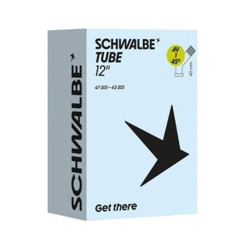 CÁMARA. SCHWALBE AV1 45 47/62-203 IB 40mm 12x1,75/2,00 VS CODO