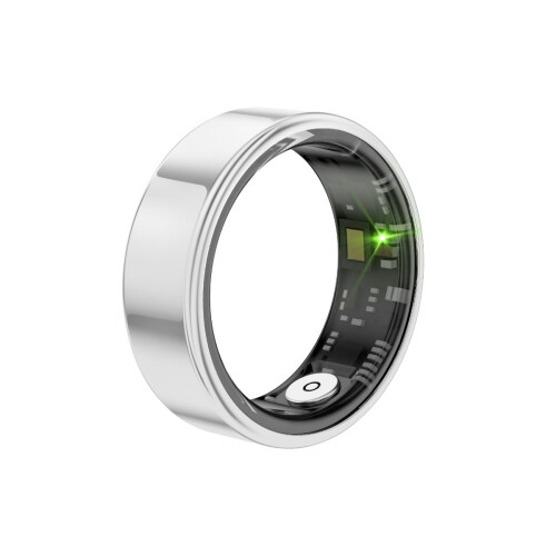 Smart Ring: 30-dagers standby, IP68 vanntett, puls- og søvnmåler Silver 10