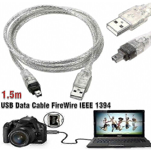 For Mini Dv Minidv Usb Data Cable Firewire Ieee 1394 Hdv Camcorder To Edit Pc